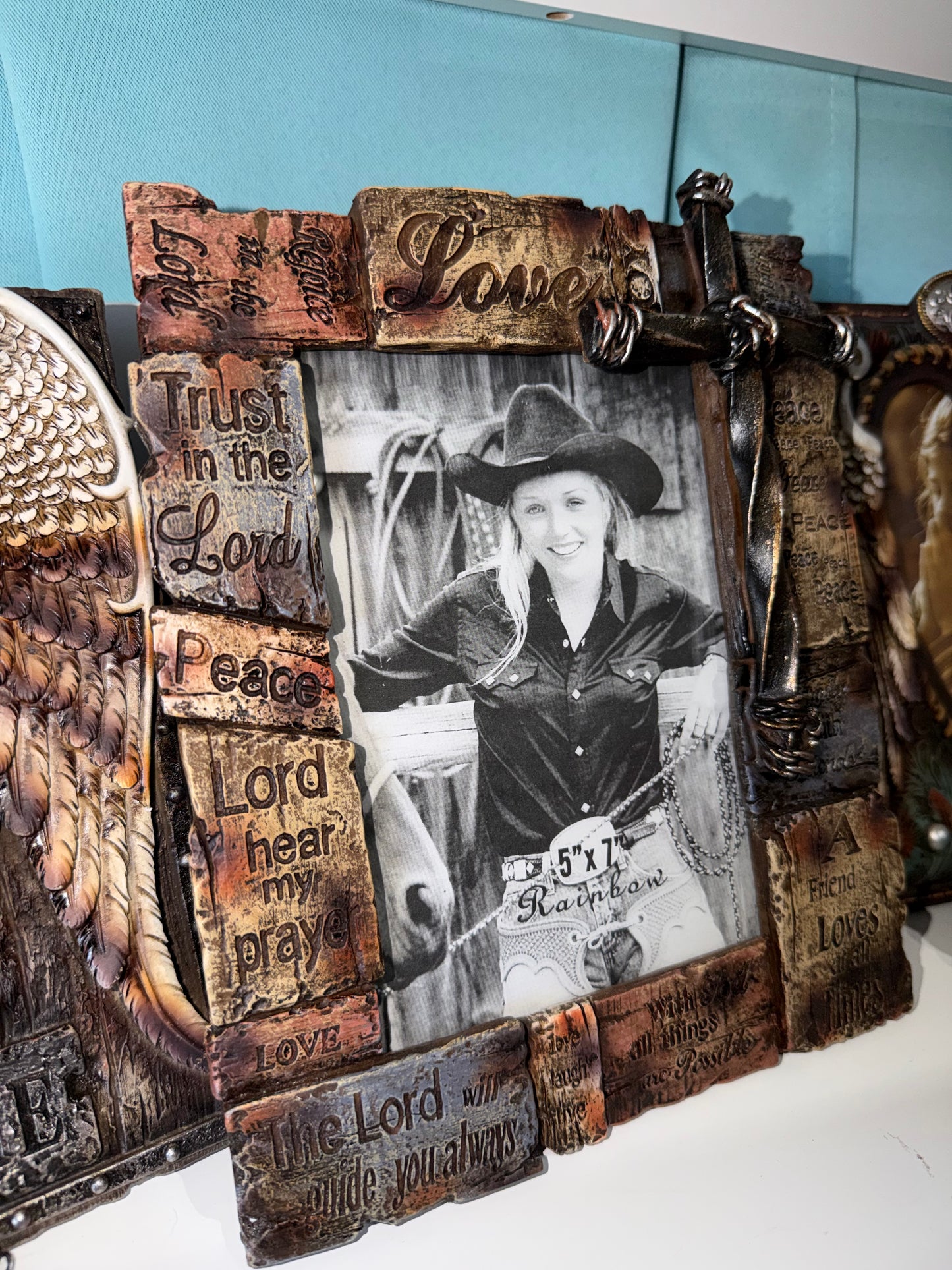 Western Cross Photo Frame