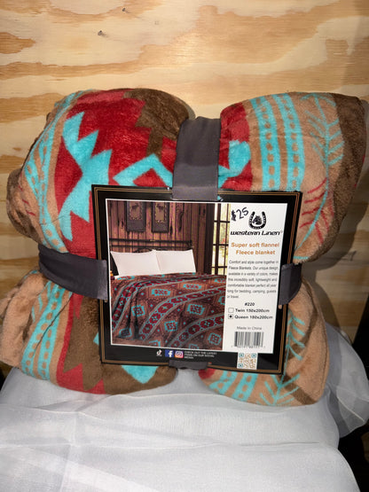 Queen Western Blanket