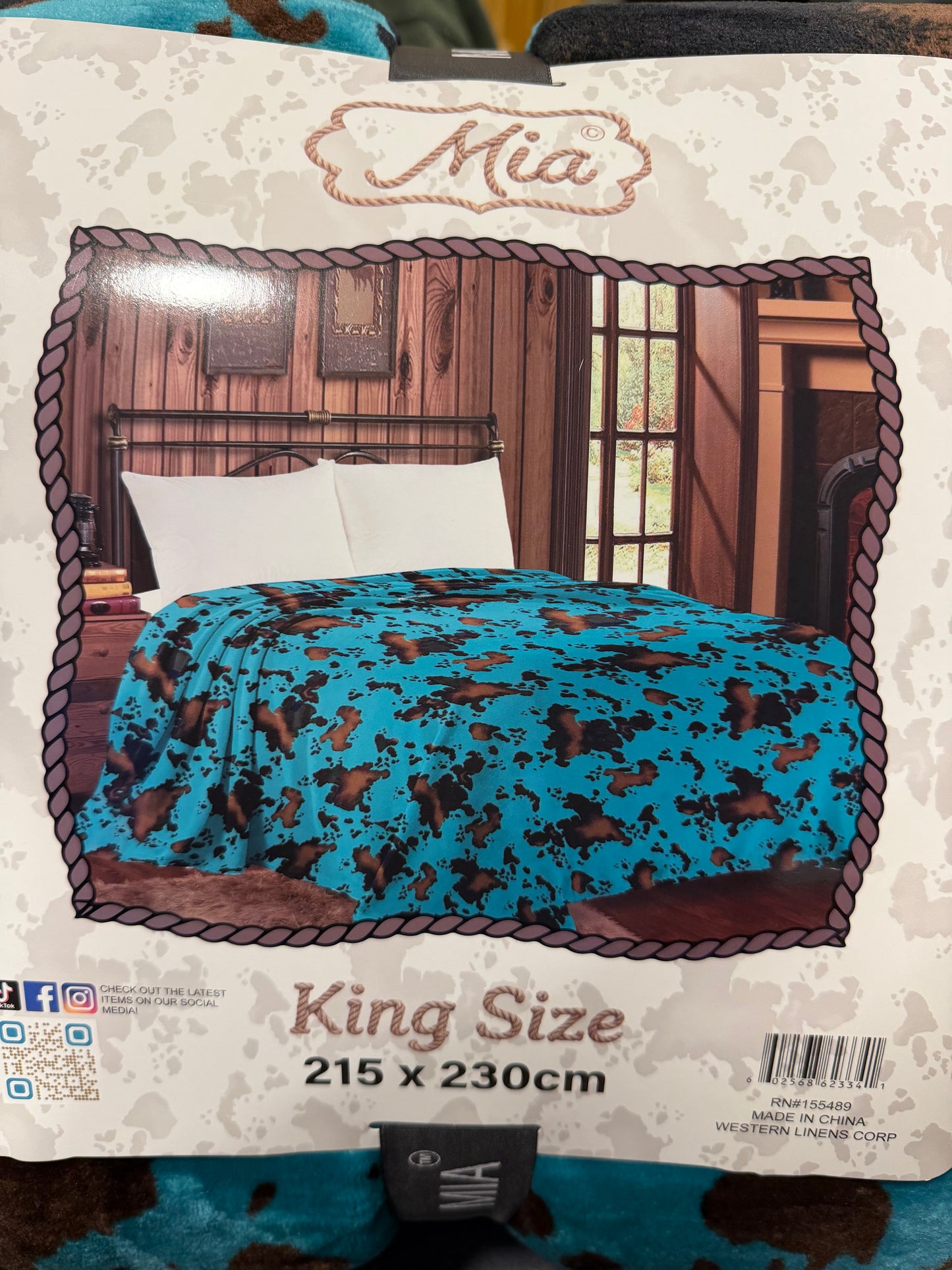 King Western Throw Blanket